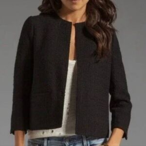 Vince Black Textured Blazer